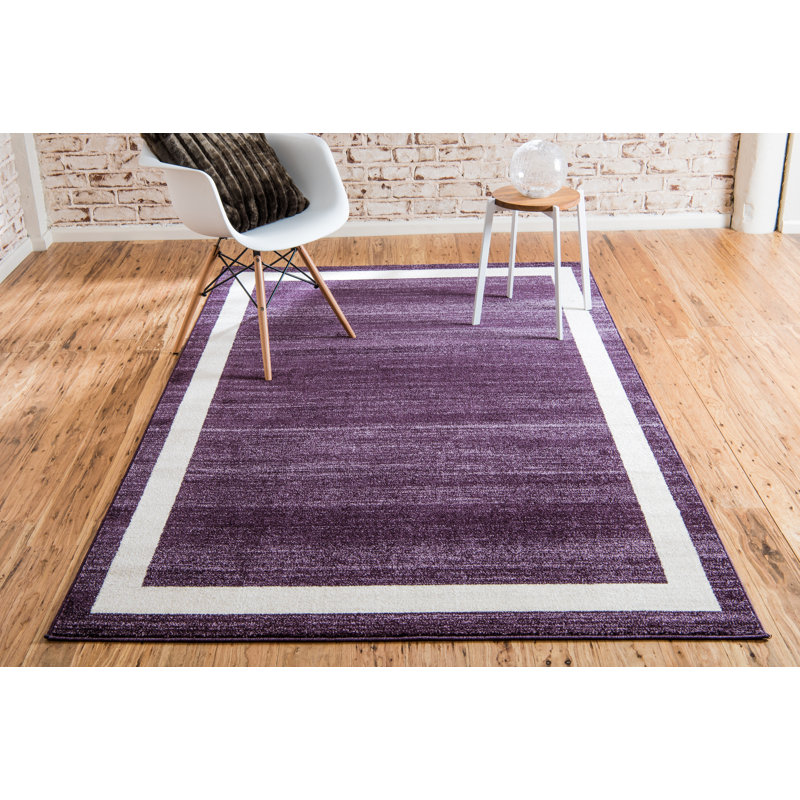 Andover Mills™ Merrie Solid Color Violet Area Rug & Reviews Wayfair